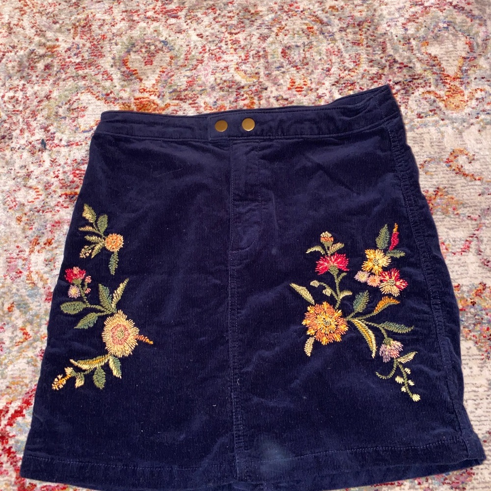 Corduroy mini skirt - Picture 2 of 4